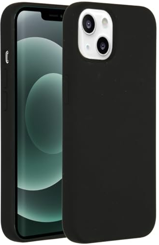 ACCEZZ Liquid Silikon-Backcover mit MagSafe - Geeignet für iPhone 13 Mini - Schwarz