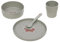 LÄSSIG Kindergeschirr Set (Teller, Becher, Schälchen, Löffel) ohne , BPA-frei, für Spülmaschine und Mikrowelle/Dish Set Little Forest Fox