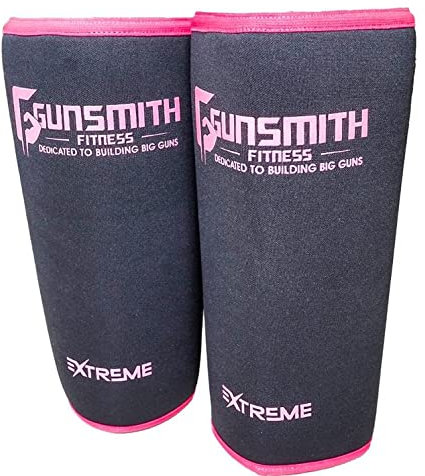 Gunsmith Kniebandage - 7mm Neopren Knee Support Gewichtheben Kniebandage für Männer und Damen - Ultra-Komfort Starker Grip Kniestütze für Kniebeugen, Kreuzheben, Kraftdreikampf und Bodybuilding