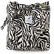 LHMTQVK Cord-Tragetaschen für Damen, große Kapazität, Cordtasche, wiederverwendbare Einkaufs-Umhängetasche mit Innentaschen, Zebra, Large