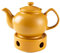 Baroni Home Théière en céramique avec chaude, théière avec filtre en acier inoxydable pour thé et café, 25 x 15 x 15 cm - 1 000 ml, 3 à 4 personnes - Jaune