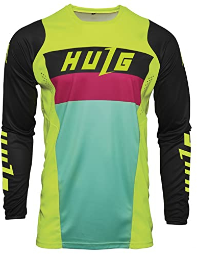 Herren-Radtrikots, T-Shirt,Fahhradtrikot MTB Rennrad Trikot,Motocross-Jersey Langarm | MX Enduro | Atmungsaktiv | (Style-07,XL)
