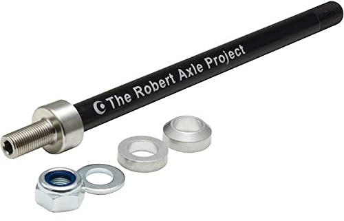 Steckachse - Robert Axle - für Fahrrad Kinder Anhänger - M12x1.0 160/167/172 - inkl. RennMaxe Silikonband - Kupplung Adapter