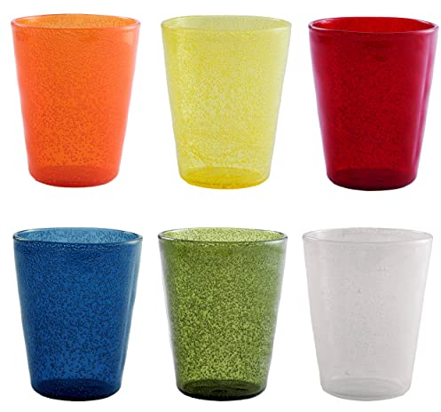 Memento synth Set 6 bicchieri acqua in plastica resistente agli urti 330 cc - Energia