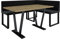 Eckbank Akiko Metal mit Tisch - Eckbankgruppe für Ihrem Esszimmer, Küche modern, Sitzecke, Essecke. Perfekt für Küche, Büro und Rezeption. Solide und Starke Verarbeitung. (INARI 100, 196x142 rechts)