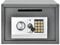 Kleiner Tresor 16 L, digitale Mehrplatztastatur, Passcode und Tastensperre, Riegel, Sicherheitstresor mit Frontlader-Einwurffach für Geld, Bargeld und Postschloss, grau