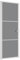 vidaXL Innentür Modernes Design Glastür Komplettset Zimmertür Tür Drehtür Wohnungstür mit Montagezubehör 76x201,5cm Weiß ESG-Glas Aluminium