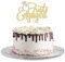 Gyufise 1 Pack Just Engaged Cake Topper Glitter We're Engaged Cake Pick Engagement Party Decorations Bridal Engagement Wedding Cupcake Decoration Party Supplies Gold