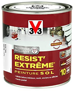 V33 Peinture sols garage - Résist'extrême® - Blanc 0,5L
