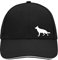 Huuraa Cappy Mütze Deutscher Schäferhund Silhouette Geschenk Black/Light Grey Deutscher Schäferhund Präsent