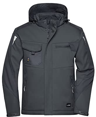 James & Nicholson Workwear Winter Softshell Jacke - Hochfunktionelle Softshelljacke mit warmem Innenfutter