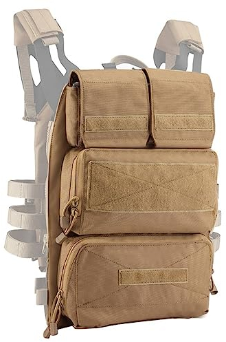 ACEXIER Tactical Zip-on Panel Zipper-on Pouch Hunting Bag Airsoft Molle Plate Carrier For AVS JPC 2.0 CPC Emerson Vest