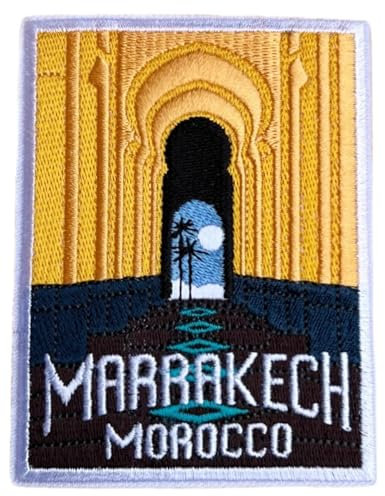 Generic Marrakech Morocco Patch (3.5 Inch) Embroidered Iron-on/Sew-on Badge Travel Souvenir Emblem Gift Patches, KarmA613, Large