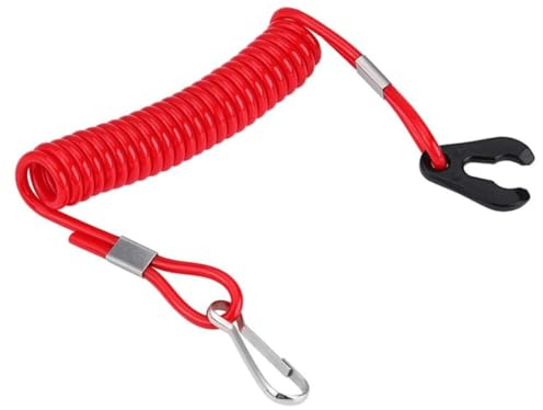 FDCGAS Motorstoppschalter Seil - 1 pcs Notausschalter Quickstop für Außenborder,Außenbordmotor Flammedurchschlag Sicherheitsstoppschalter Sicherheitsseil Kompatibel für All Series Motoboot