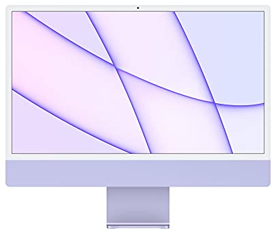 2021 Apple iMac mit Apple M1 Chip (24-zoll, 8GB RAM, 1TB SSD Kapazität) (QWERTY English) Violett (Generalüberholt)