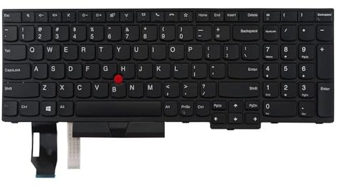 Teclado de repuesto sin retroiluminación para Lenovo Thinkpad T15 Gen1 Gen2 P15S Gen1 Gen2 Gen2 (Inglés de EE. UU., sin retroiluminación)