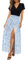 Newshows Sommerkleid Damen lang Maxikleid Sommer Kurzarm V Ausschnitt Strand Kleider White Blue Flower,M