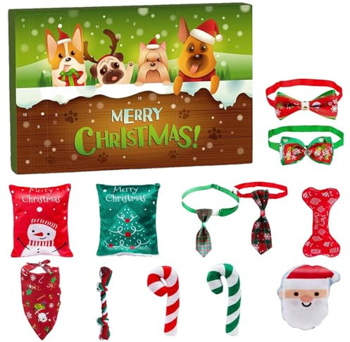 Adventskalender Spielzeug, Adventskalender für Haustiere 2024 - Interaktiver Weihnachts-Adventskalender für Kätzchen 2024 | 12 Countdown-Kalender, Spielzeug