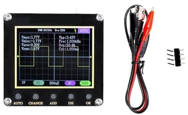 Osciloscopio digital, Osciloscopio Digital USB 1014D 2 en 1 generador de señal de entrada de doble canal 1GSa/s frecuencia de muestreo 100MHz * 2 ancho de banda analógico para la industria de mantenim