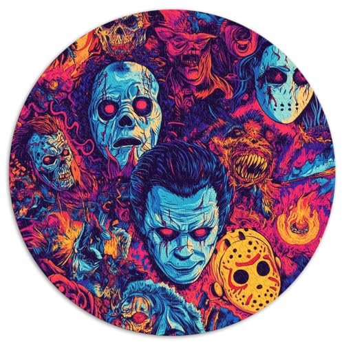 Puzzle mit 1000 Teilen für Erwachsene und Kinder von „News“, runde Puzzles, Geschenke für Erwachsene, Puzzles aus Pappe, auffälliges Design, Größe 67,5 x 67,5