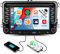 CAMECHO 2G+64G Android 13 2 Din Car Stereo for VW Golf 5 MK5 MK6 Passat B6 Polo with Wireless Carplay Android Auto, GPS Navi WiFi 7 Inch Touchscreen Bluetooth Car Radio FM/RDS USB SWC+ Camera Mic