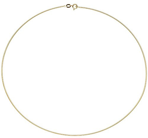 1,1mm Halsreif Omegareif 925 Silber gelbgold vergoldet 42cm Halsschmuck Damen