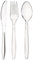 CaterCo 300 Pieces Clear Plastic Cutlery Set - 100 Forks, 100 Knives, 100 Spoons - Heavy Duty, Reusable, for Parties, BBQs, Catering, and Events - 160mm Food Safe Cutlery - (300 Pieces)