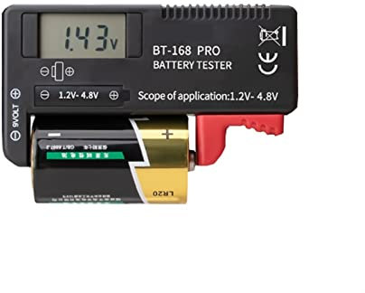 Batterietester, BT-168 168PRO Universal AA/AAA/C/D / 9V / 1. 5V-Code-Tabelle angibt Batterie-Stromversorgungsspannungsprüfgerät-Inspektion-Diagnosewerkzeug(BT-168 PRO)