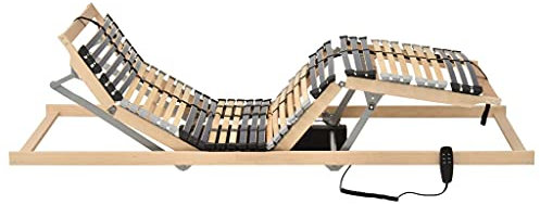 HEFZGDB Lattenrost Elektrisch mit 42 Latten 7 Zonen 70x200 cm Jugendbett Gästebett Bettgestell Single Bed für Wohnbereich Gästezimmer Schlafzimmer Herberge