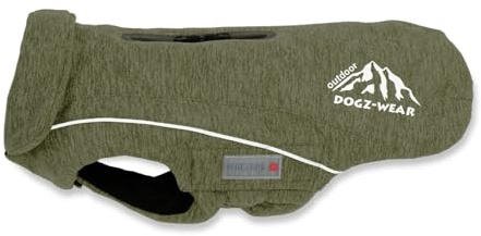 WOLTERS Fleecejacke Dogz-Wear, Größe:44 cm, Farbe:Olive meliert