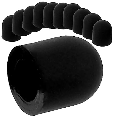 Touchscreen Stift Ersatzspitzen 15 Stück Silikon 6mm Schwarz | Digitale Zeichnungen, Glattes Schreiben, 3,6mm Innenmaß, 6mm Außenmaß, für Sensible Bildschirme