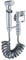 HOMMIA Ducha higiénica para WC, Grifo Bidet para WC, Ducha bidet con chorro de agua, Grifo para Inodoro con manguera para bidet en acero inox