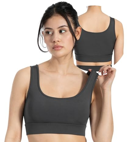SMILODOX Sport-BH Damen Debby, SoftFeel High Support Bra, atmungsaktiv & schnelltrocknend, breites Unterbrustband, elastisch & feuchtigkeitsableitend, ideal für Yoga, Pilates & ruhige Workouts