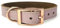 HugglePets Luxury Padded Genuine Leather Puppy & Dog Collar | Blush Pink with Rose Gold Buckle | Handmade in UK | Soft Comfort Lining | Durable & Stylish | For All Breeds & Ages | Large 40-45cm