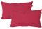 Pack 2 Fundas de Cojín 30x50 Fucsia - Color Liso Loneta Algodón y Poliéster - Hechas en España. Decoración Textil Sostenible para Sofá o Cama. (Fucsia 30x50 cm)