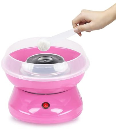 Youyijia Candy Floss Machine Professional Automatic Candy Floss Maker Machine Round Cotton Sugar Machine (Pink)