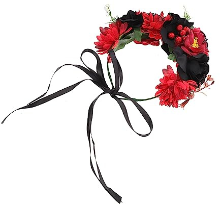 Künstlicher Blumen Kopfschmuck für Halloween Party Weihnachten Feier