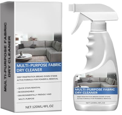 KOAHDE Dry Foam Cleaner for Clothes,Fabric Sofa Cleaning Foam,Dry Spot Remover for Clothes,Clothing Dry Cleaning Spray,Upholstery Cleaner for Furniture,120ML,1PC