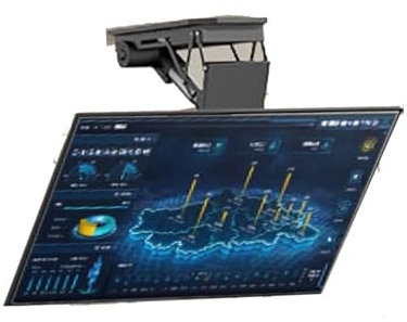 JYBNBBE Motorized TV Mount - Adjustable Ceiling TV Mount Bracket, Motorized TV Mount for 50-90 Inch TVs, Hidden Drop Down TV Lift With Auto Lifting, TV Stand With Remote Control and Switch Control