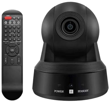WKabnkn Video Broadcast Camera 1080P Conference Camera Outdoor For Live Streaming Online Meeting With Remote Controller USB Webcam For Online Meetings