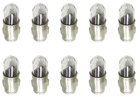 CARALL 10 Stück Halogenlampen 12V für Auto (Mignon J BA7S T2W 12V 2W)