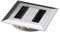 ToniTec® Kabeldurchlass Kabeldose Kabeldurchführung Zinkdruckguss Zamak 80mm Chrom, Aluminium und Edelstahl rechteckige Öffnung