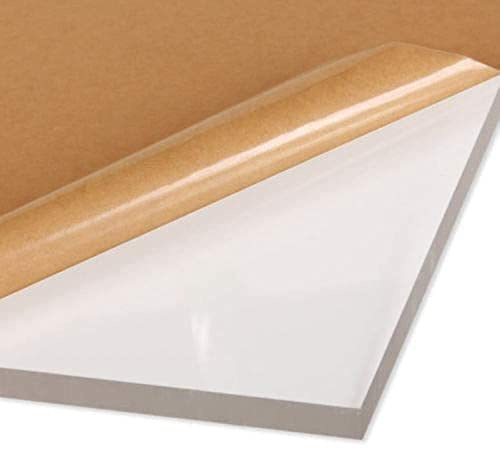 Clear Acrylic Plexiglass Sheet - 1/4 Thick Cast - 12 x 24