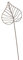 Crispe home & garden Gartenstecker Edelrost - Herzblatt klein | Rankhilfe Gartendeko Höhe 92 cm