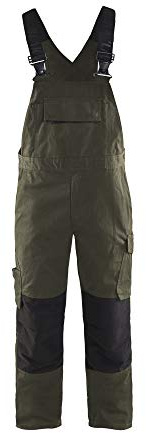 Blaklader 26951330 LÄTZCHEN-OVERALL MIT STRETCH, Dunkles Olivgrün, grootte C52