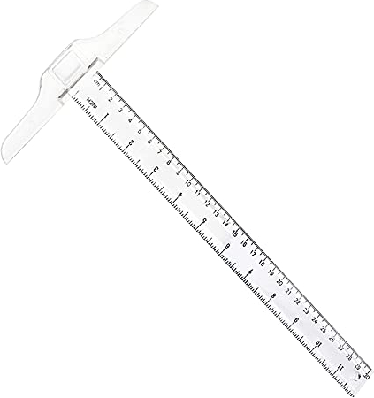 LEBQ 12 Pollice/30 cm T-Quadrato di Plastica T-Righello Trasparente per la Stesura e il Lavoro di Layout Generale (1)