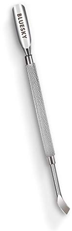 Bluesky Cuticle Pusher Tool and Nail Cleaner, Professional, Double Ended, Metal, Stainless Steel, Gel Nail Polish Remover, Scraper