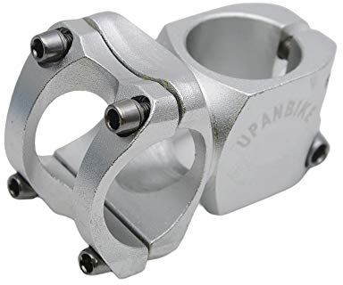 UPANBIKE 31.8mm Bike Stem 28.6mm 32mm Mountain Bicycle Stem Aluminum Alloy Short Stem for Road Bike MTB BMX(Silver)