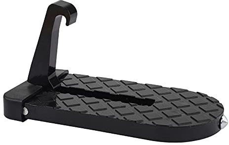 Car Doorstep Foot Pegs Car Pedal Doorstep Car Doorstep Door Latch Hook Pedal Vehicle Folding Ladder U Shaped Hook Multifunction Easy Access to Rooftop for Most SUV JEEP Trucks Mini Vehicle (15 cm)