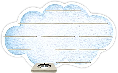 Farbklecks-Collection Musikboxregal Wolke - passend für Toniebox - Regal mit Platz für Box sowie 50-55 Figuren